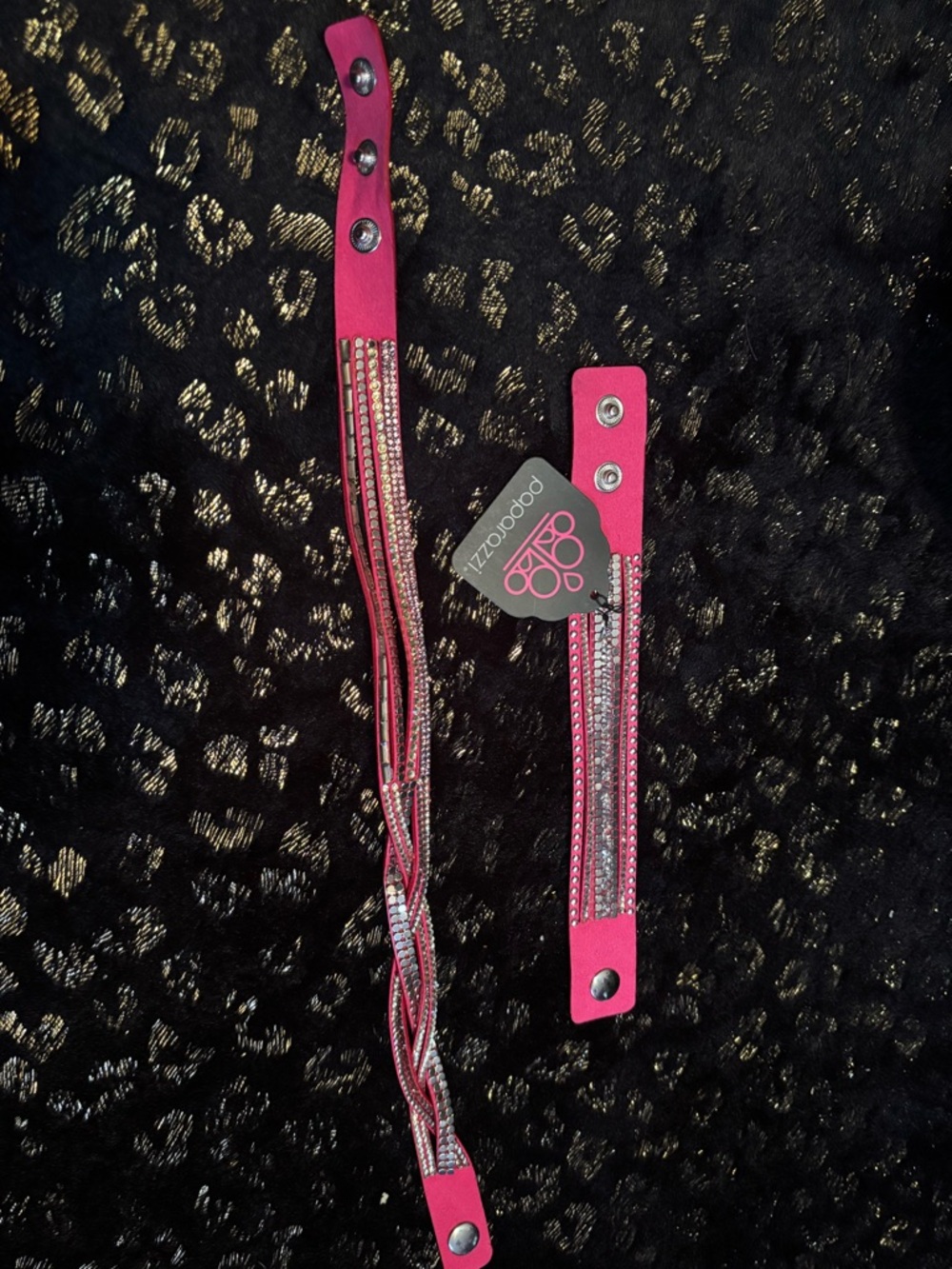 NWT lot of 2  Rhinestone Wrap Bracelet/Choker - Sparkling Layered Bracelet Set